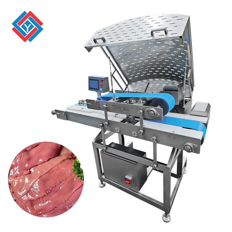 鸡胸肉水平开片机工作原理是什么？